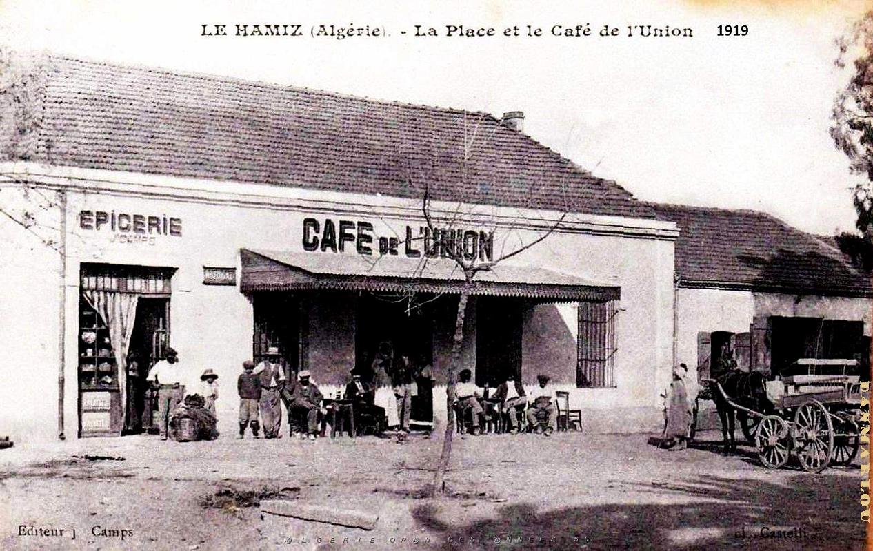 2673- Le Hamiz - Place et Cafe de l'Union - 1919.jpg